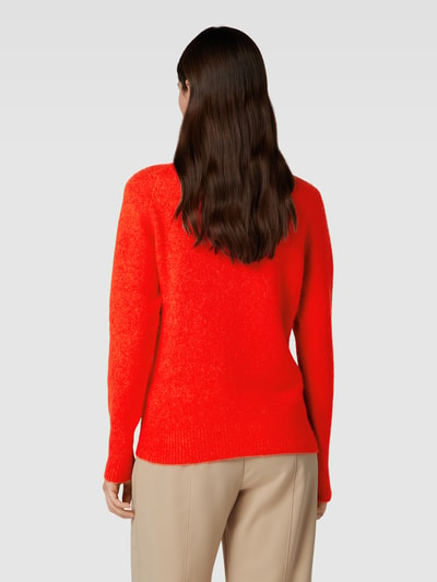 BOSS Gebreide pullover met opstaande kraag, model 'Fesperanzan' Rood - 5