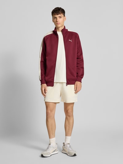 PUMA PERFORMANCE Bluza rozpinana ze stójką Bordowy 1