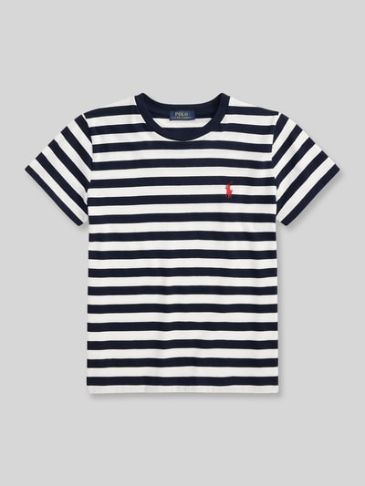 Polo Ralph Lauren Regular Fit T-Shirt aus reiner Baumwolle Marine 2