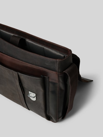 Strellson Schoudertas van echt leer  Donkerbruin - 5