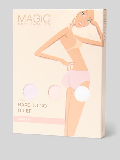 Produktfoto, Slip im 3er-Pack Modell 'Baretogo' von MAGIC Bodyfashion, Mieszanka bawełny z dodatkiem lyocellu, dopasowany krój, elastyczny pas, Zestaw 3 szt.
