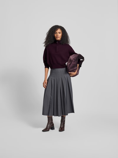 Victoria Beckham Troyer aus Woll-Mix Bordeaux 1