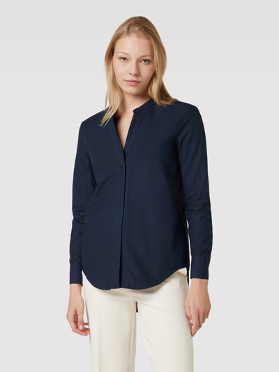 BOSS Black Women Blusenshirt aus Baumwolle mit V-Ausschnitt Modell 'Benalia' Marine 4