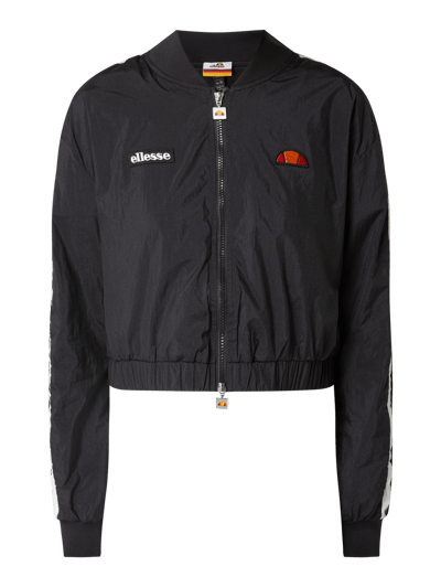 Ellesse Cropped Blouson mit Logo-Applikationen Modell 'Spitfire' Black 2