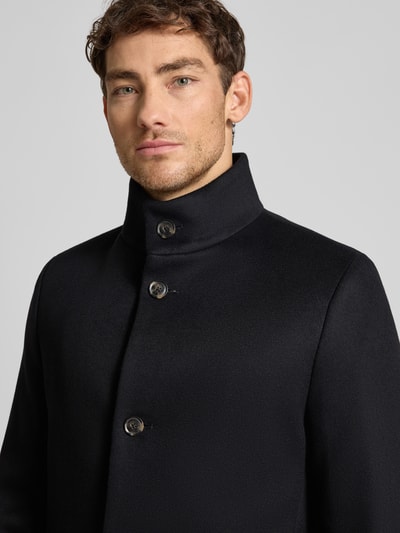 Tommy Hilfiger Płaszcz o kroju regular fit z mieszanki wełny Czarny 3