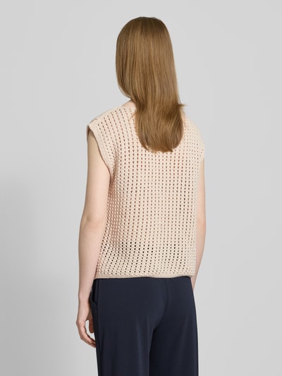 Someday Top met ajourpatroon, model 'TARISOL' Zand - 5