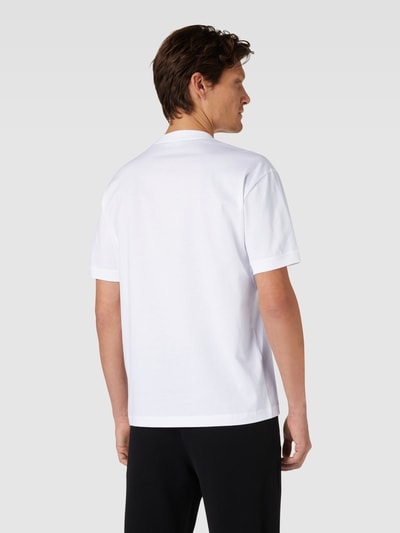 EA7 Emporio Armani T shirt met labelprint in wit online kopen P C