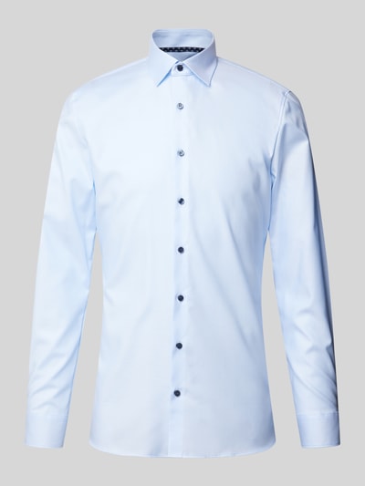 OLYMP No. Six Super slim fit zakelijk overhemd met kentkraag Bleu - 2