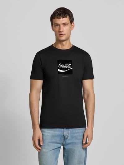 Antony Morato T-shirt met labelprint Zwart - 4