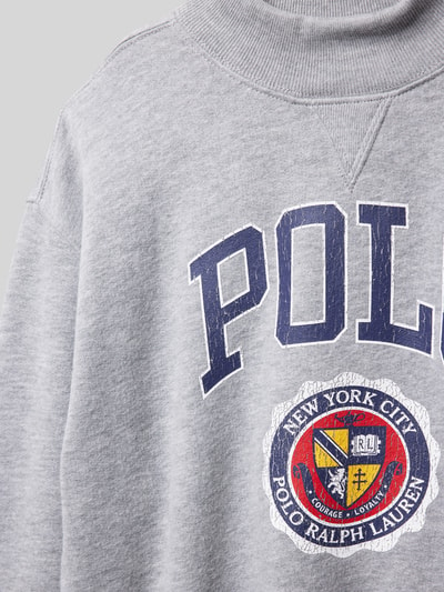 Polo Ralph Lauren Teens Sweatshirt mit Label-Print Mittelgrau Melange 2