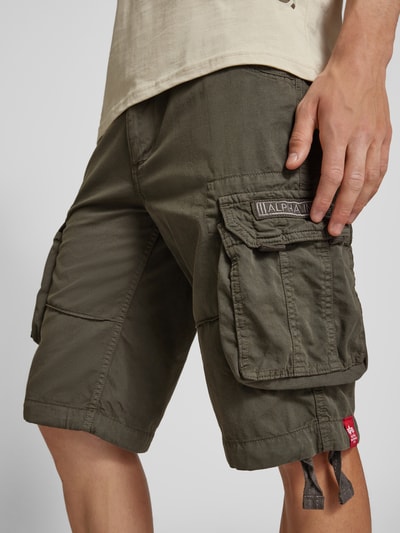 Alpha Industries Bermudas mit Cargotaschen Modell 'JET' Anthrazit 3