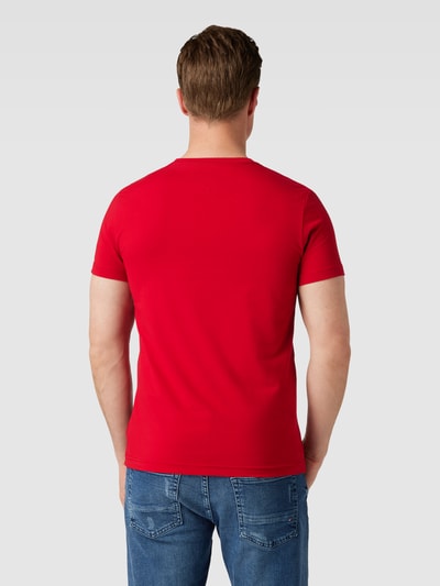 Tommy Hilfiger T-Shirt mit Label-Detail Rot 5