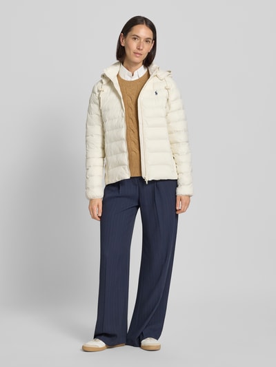 Polo Ralph Lauren Kurtka pikowana z wyhaftowanym logo Écru 1