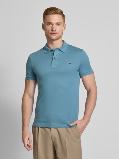 Lacoste Slim Fit Poloshirt mit Label-Patch Modell 'PIQUE' Rauchblau 4