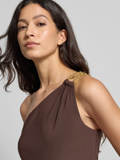 Adrianna Papell Avondjurk met plooien Donkerbruin - 3