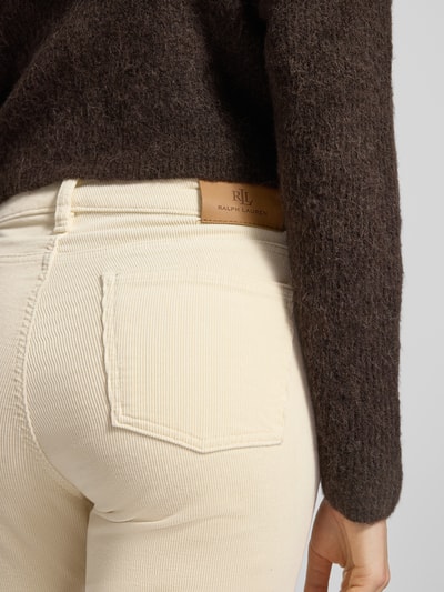 Lauren Ralph Lauren Spodnie sztruksowe z 5 kieszeniami Écru 3