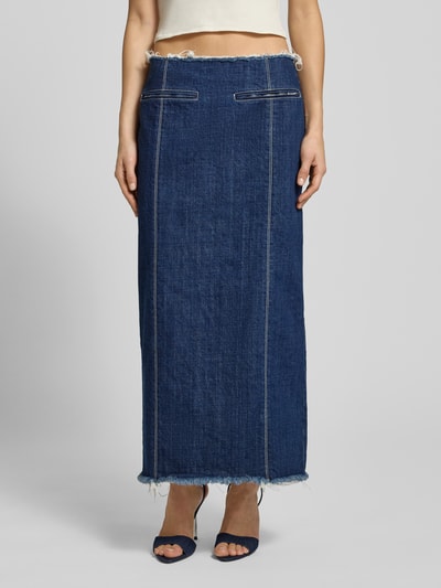 MAX&Co. Midi-Rock aus Denim Modell 'MCLLUGLIO' Jeansblau 4