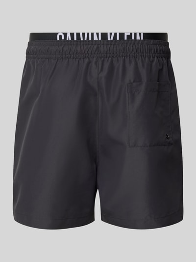 Calvin Klein Underwear Zwembroek met labelprint Zwart - 3