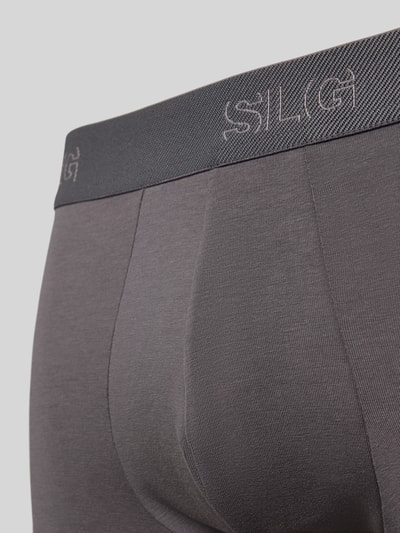 SLG Boxershort met elastische logo in band in een set van 2 stuks Lichtgrijs - 2