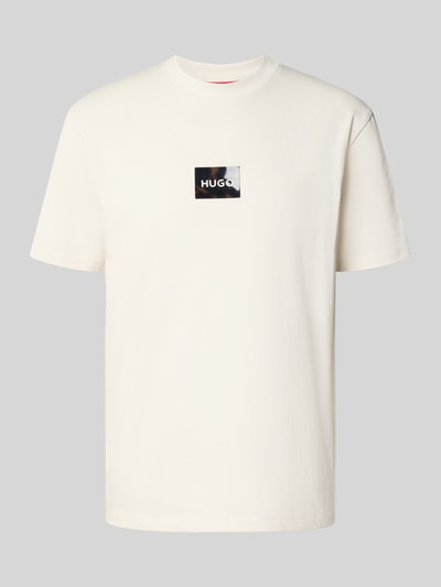 HUGO Regular Fit T-Shirt aus reiner Baumwolle Modell 'DUMEON' Kitt 2