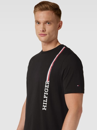 Tommy Hilfiger T-Shirt mit Label-Details Black 3