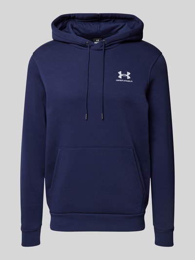 Under Armour Bluza z kapturem z wyhaftowanym logo Granatowy 2