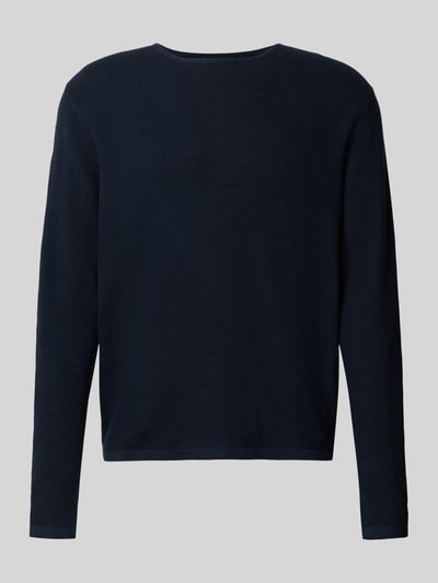 Jack & Jones Strickpullover mit Rundhalsausschnitt Modell 'GEORGE' Marine 2
