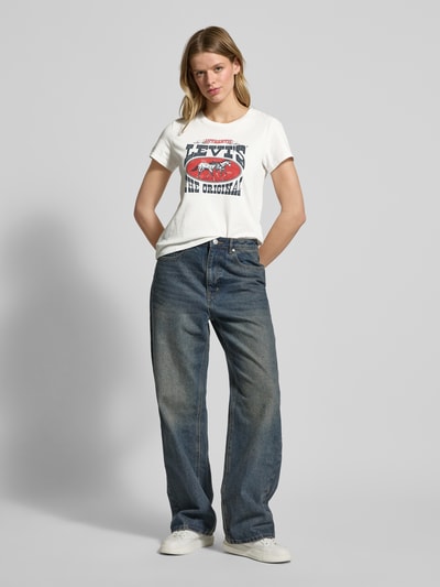 Levi's® T-Shirt mit Label-Print Modell 'THE PERFECT TEE' Beige 1