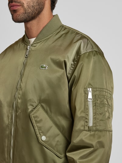 Lacoste Blouson mit Label-Badge Oliv 3