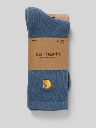 Carhartt Work In Progress Sokken met labelstitching IJsblauw - 3