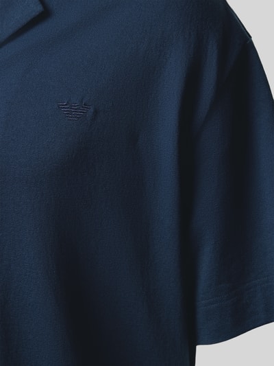 Emporio Armani Freizeithemd mit Label-Stitching Dunkelblau 3