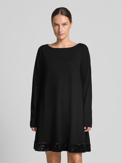 Emporio Armani Minikleid aus Viskose-Mix mit Pailletten Black 4