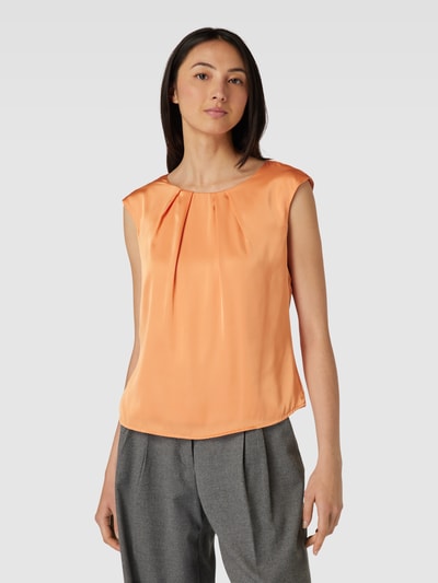 Christian Berg Woman Selection Blouse met plooien Abrikoos - 4