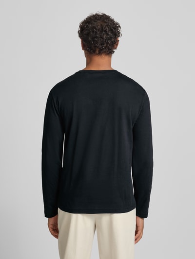 GANT Longsleeve mit Label-Stitching Black 5