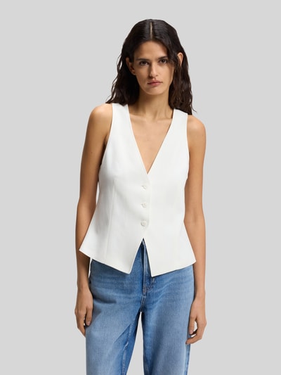 BOSS Orange Regular Fit Weste mit Rückenschlitz Modell 'JALILY' Offwhite 4