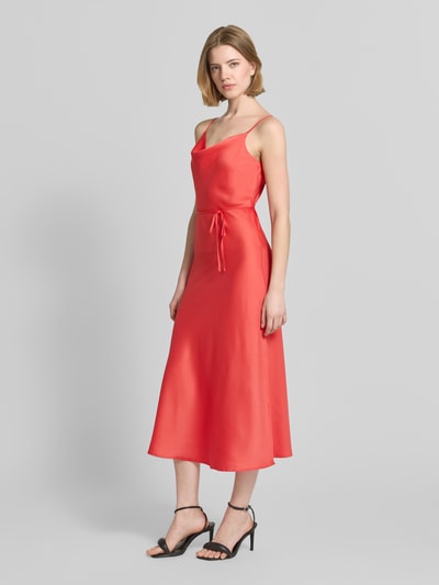 YAS Cocktailkleid mit Spaghettiträgern Modell 'THEA' Rot 1