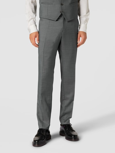 CG - Club of Gents Slim fit pantalon met stretch Groen - 4