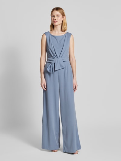 Vera Mont Jumpsuit mit Bindegürtel Hellblau 4