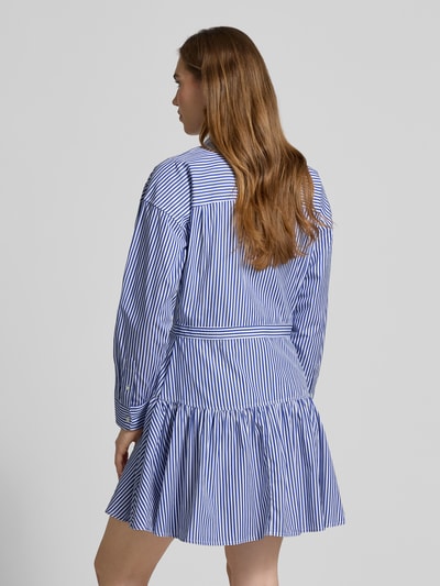 Polo Ralph Lauren Overhemdjurk in minilengte met logostitching Bleu - 5
