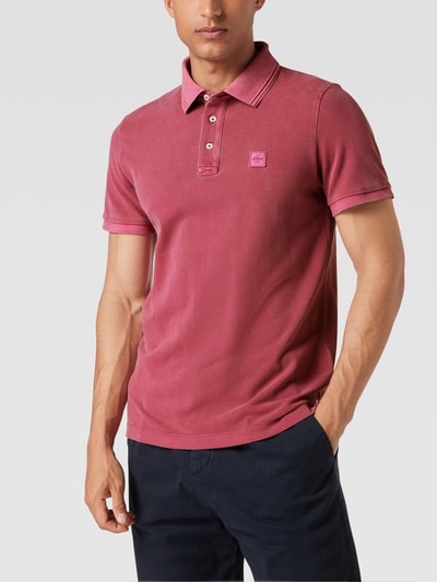 s.Oliver RED LABEL Poloshirt mit Label-Patch Fuchsia 4