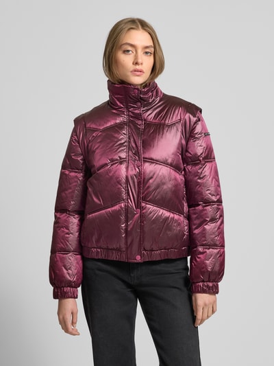 Pepe Jeans Steppjacke mit Stehkragen Modell 'FLORA' Aubergine 4