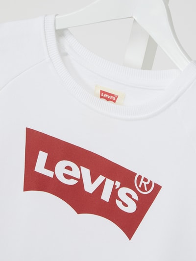 Levi’s® Kids Sweatshirt mit Raglanärmeln Weiss 2