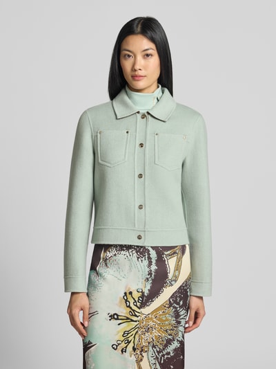 Marc Cain Wendejacke mit Knopfleiste und Brusttaschen Mint 4