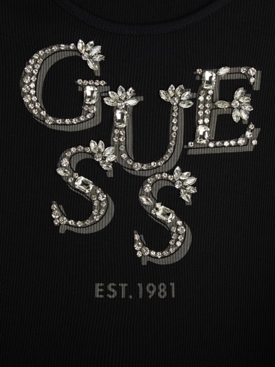 Guess Top mit Strasssteinen  Black 2