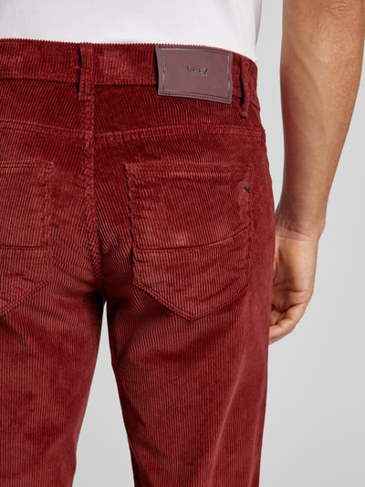 Brax Stoffen broek in 5-pocketmodel, model 'CADIZ' Rood - 3