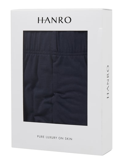 Hanro Boxershort met labeldetail in een set van 2 stuks Marineblauw - 2