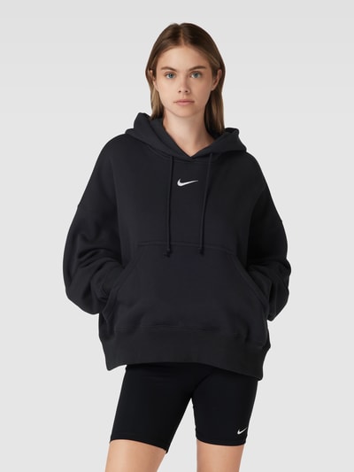 Nike Bluza z kapturem z nadrukiem z logo Czarny 4