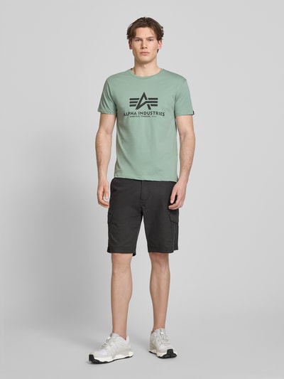 Alpha Industries T-Shirt mit Logo und Rundhalsausschnitt Lind 1