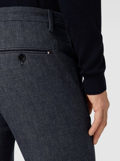 Tommy Hilfiger Chino mit Strukturmuster Modell 'Bleeker' Marine 3