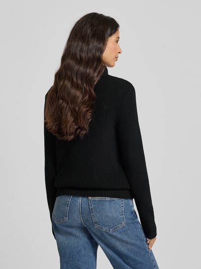 Christian Berg Woman Strickpullover mit Troyer-Kragen Black 5
